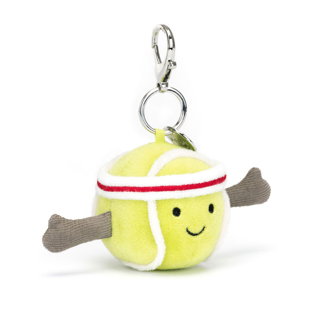 Jellycat Amuseables Sports Tennis Bag Charm 網球 鑰匙圈