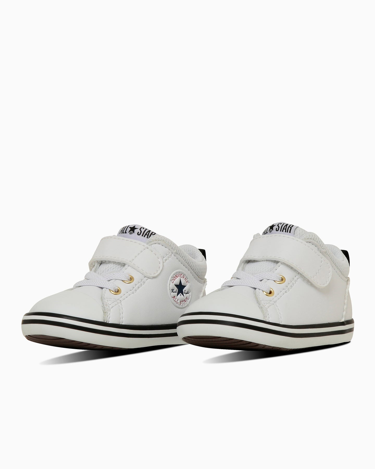 預購┃日本 CONVERSE BABY MINI ALL STAR N V-1 皮革  親子鞋 小童 黑白