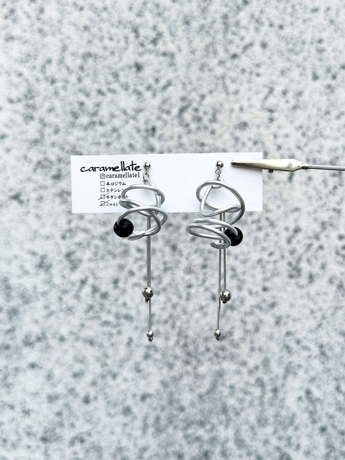 [caramellate] 兩用 | 電線耳環 | 耳針 | NO.140