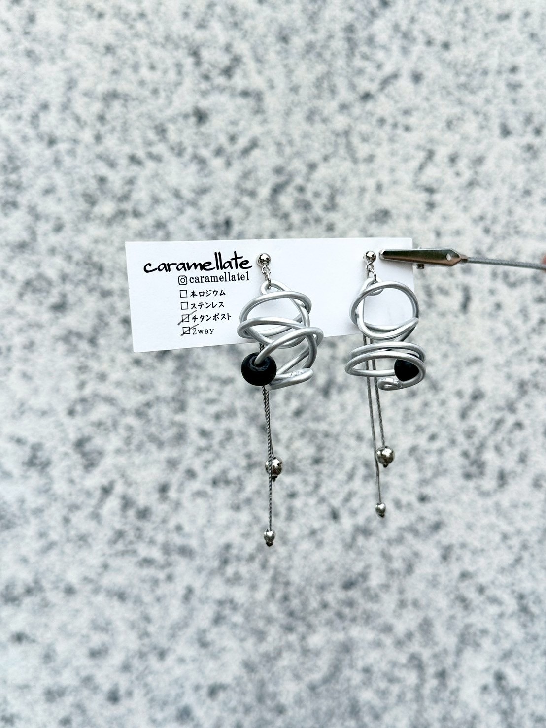 [caramellate] 兩用 | 電線耳環 | 耳針 | NO.140