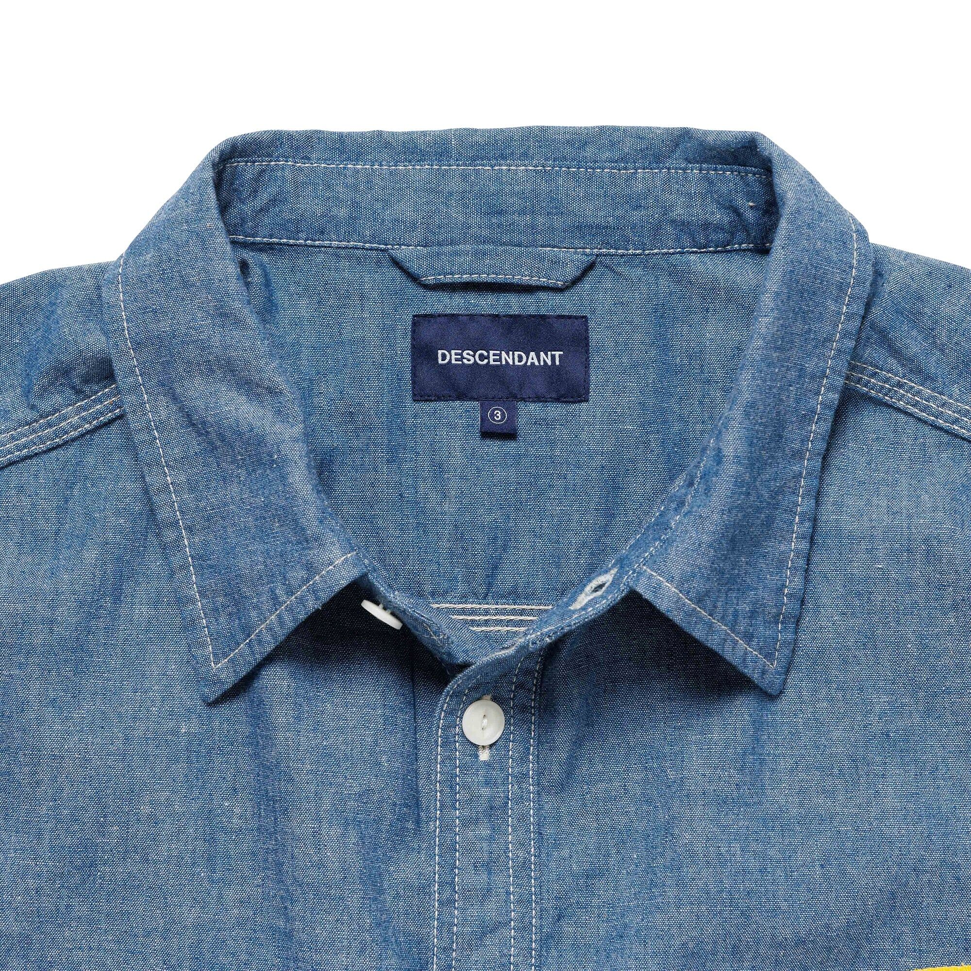 [現貨] DESCENDANT SS25 NORMAN CHAMBRAY LS SHIRT | Indigo