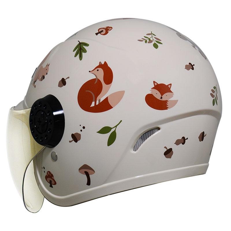 THH FH220 森林小夥伴 淺粉黃 童帽 3/4罩