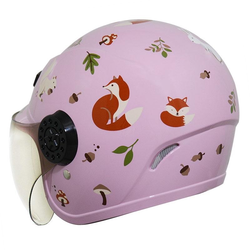 THH FH220 森林小夥伴 粉紫 童帽 3/4罩