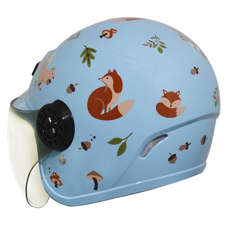 THH FH220 森林小夥伴 粉藍 童帽 3/4罩