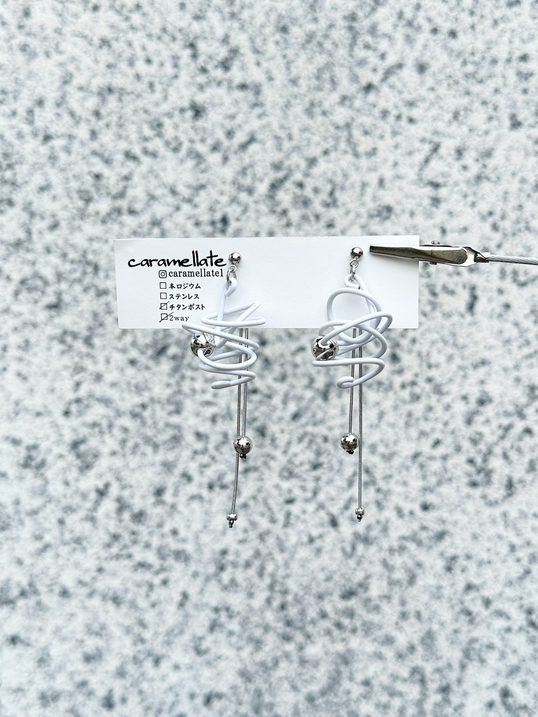 [caramellate] 兩用 | 電線耳環 | 耳針 | NO.141
