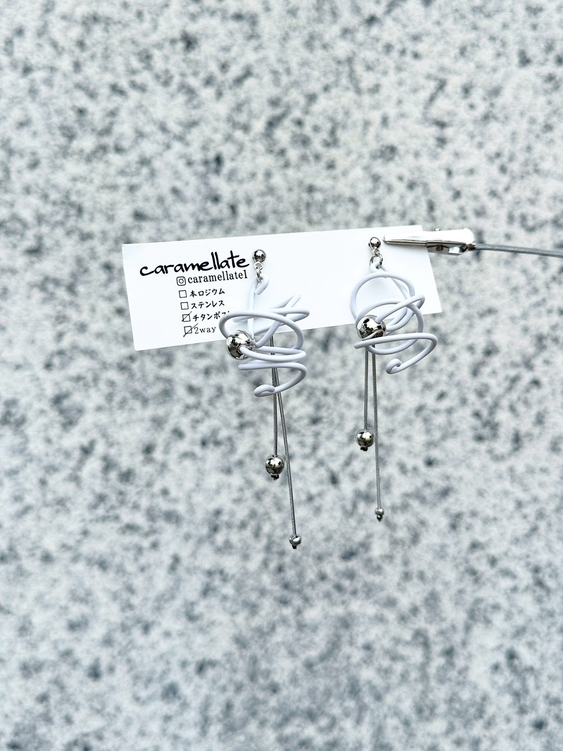 [caramellate] 兩用 | 電線耳環 | 耳針 | NO.141