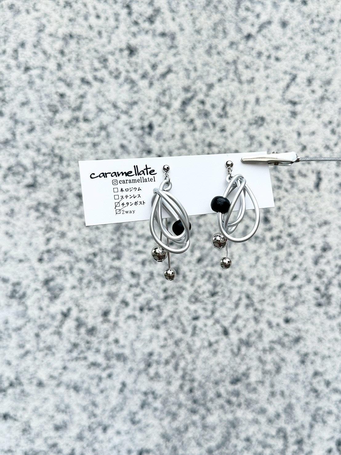 [caramellate] 兩用 | 電線耳環 | 耳針 | NO.143