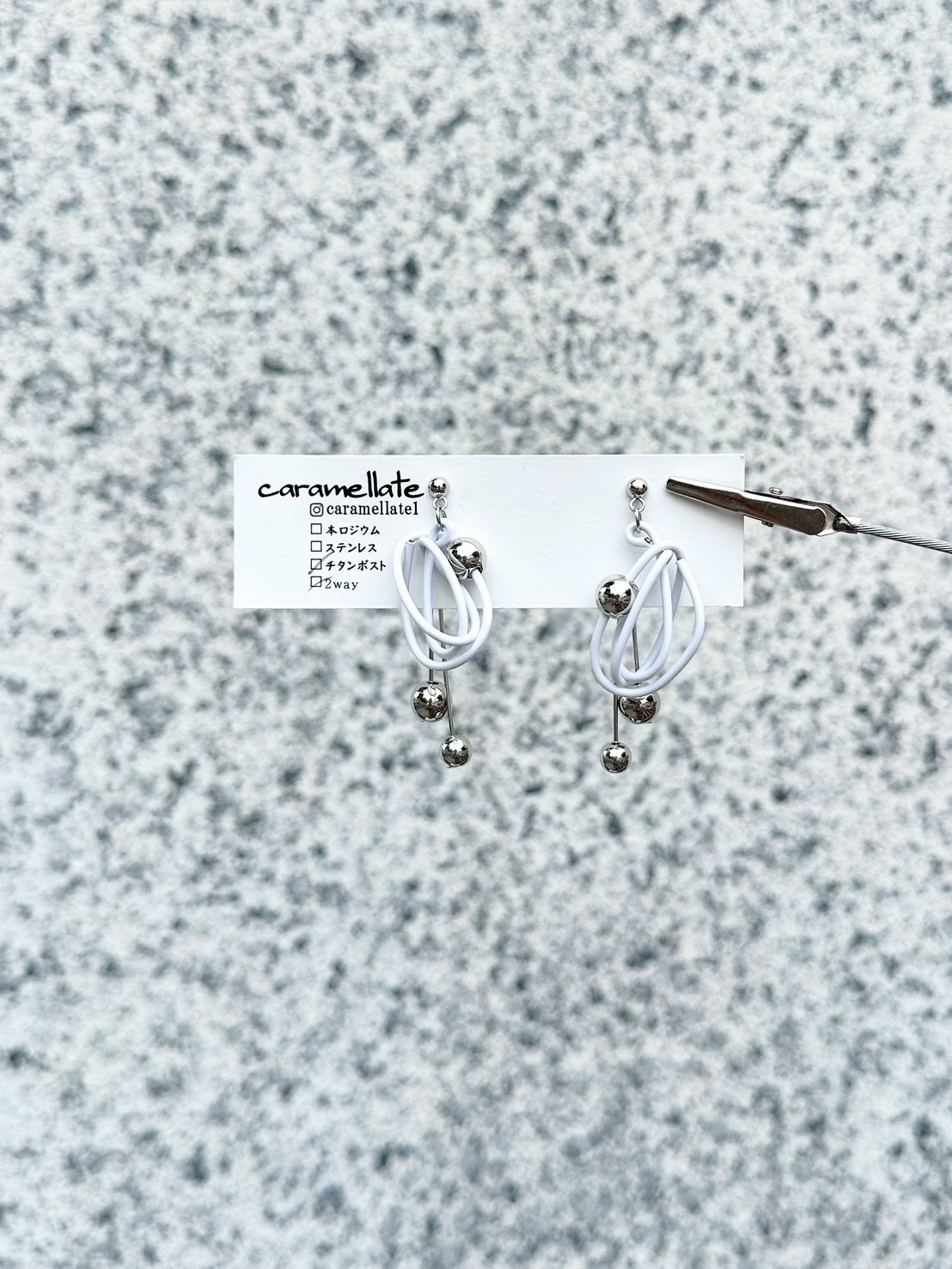 [caramellate] 兩用 | 電線耳環 | 耳針 | NO.144