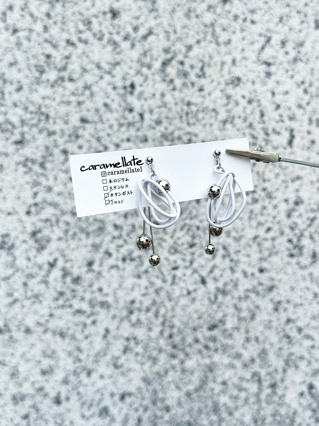 [caramellate] 兩用 | 電線耳環 | 耳針 | NO.144