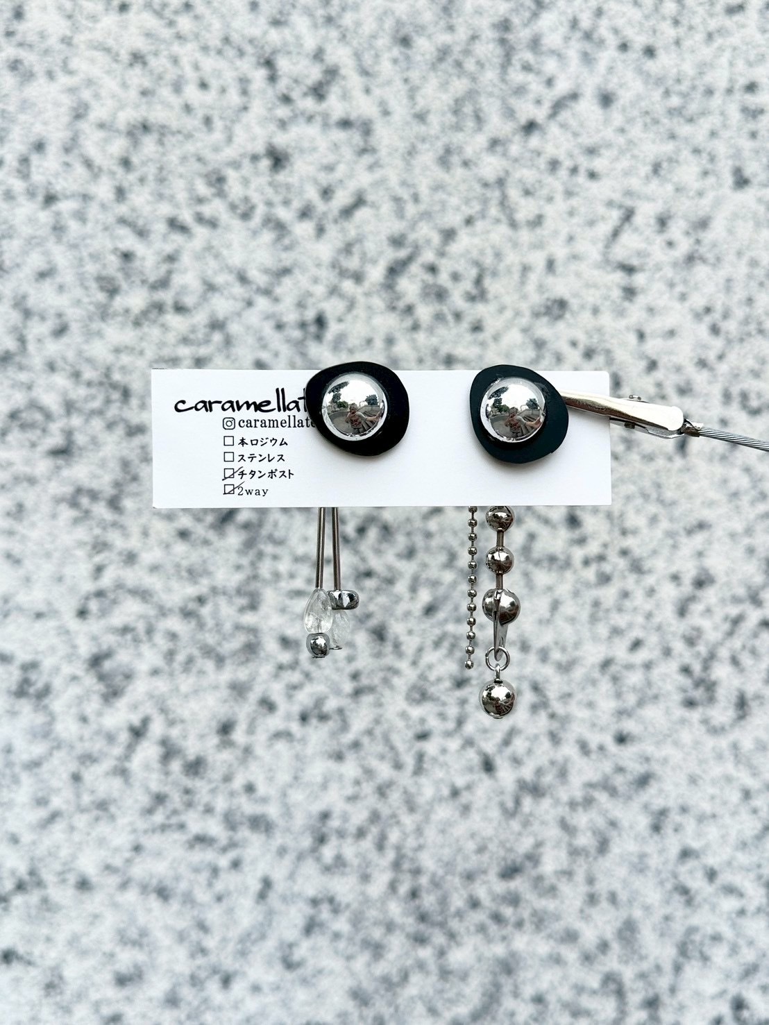 [caramellate] 兩用 | 壓克力耳環 | 耳針 | NO.145