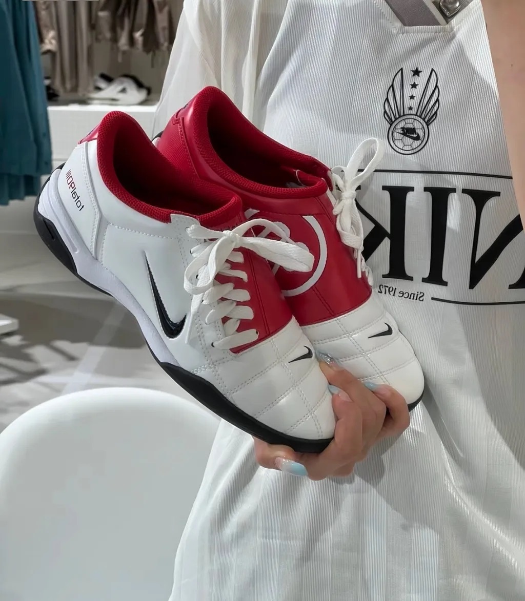Nike Total 90 日本限定 白紅 漆皮 焦糖底 拼接 薄底 復古鞋 HQ2851-100