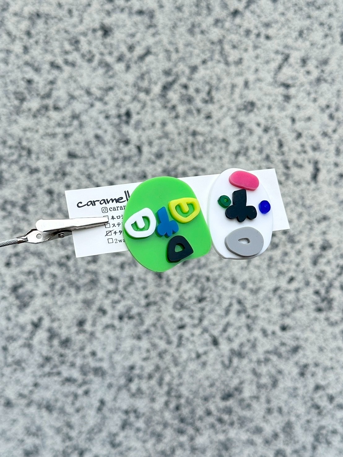 [caramellate] 怪趣表情耳環 | 耳針 | NO.149