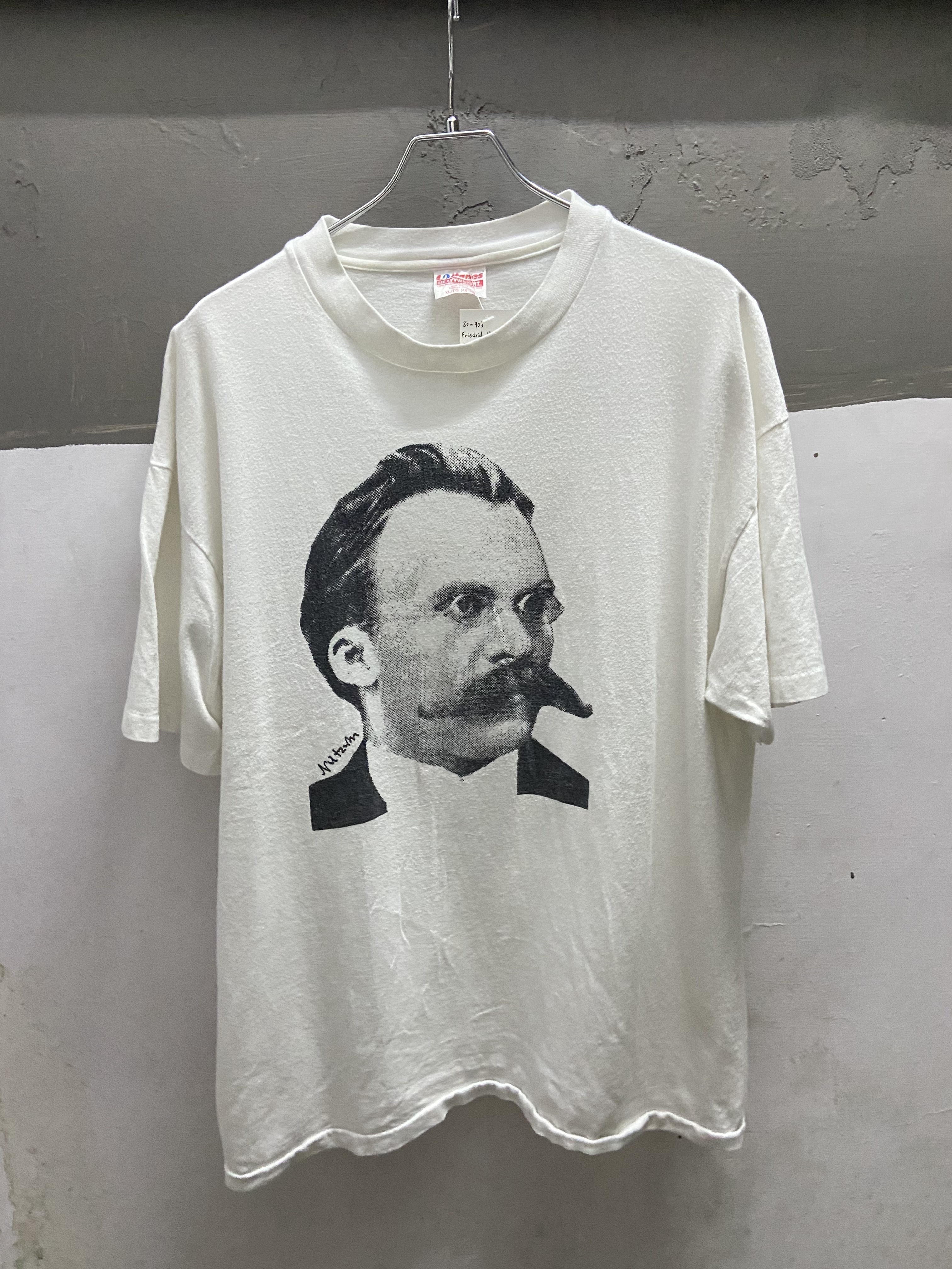 80～90’s Friedrich Nietzsche Print T-Shirt (MADE IN USA)