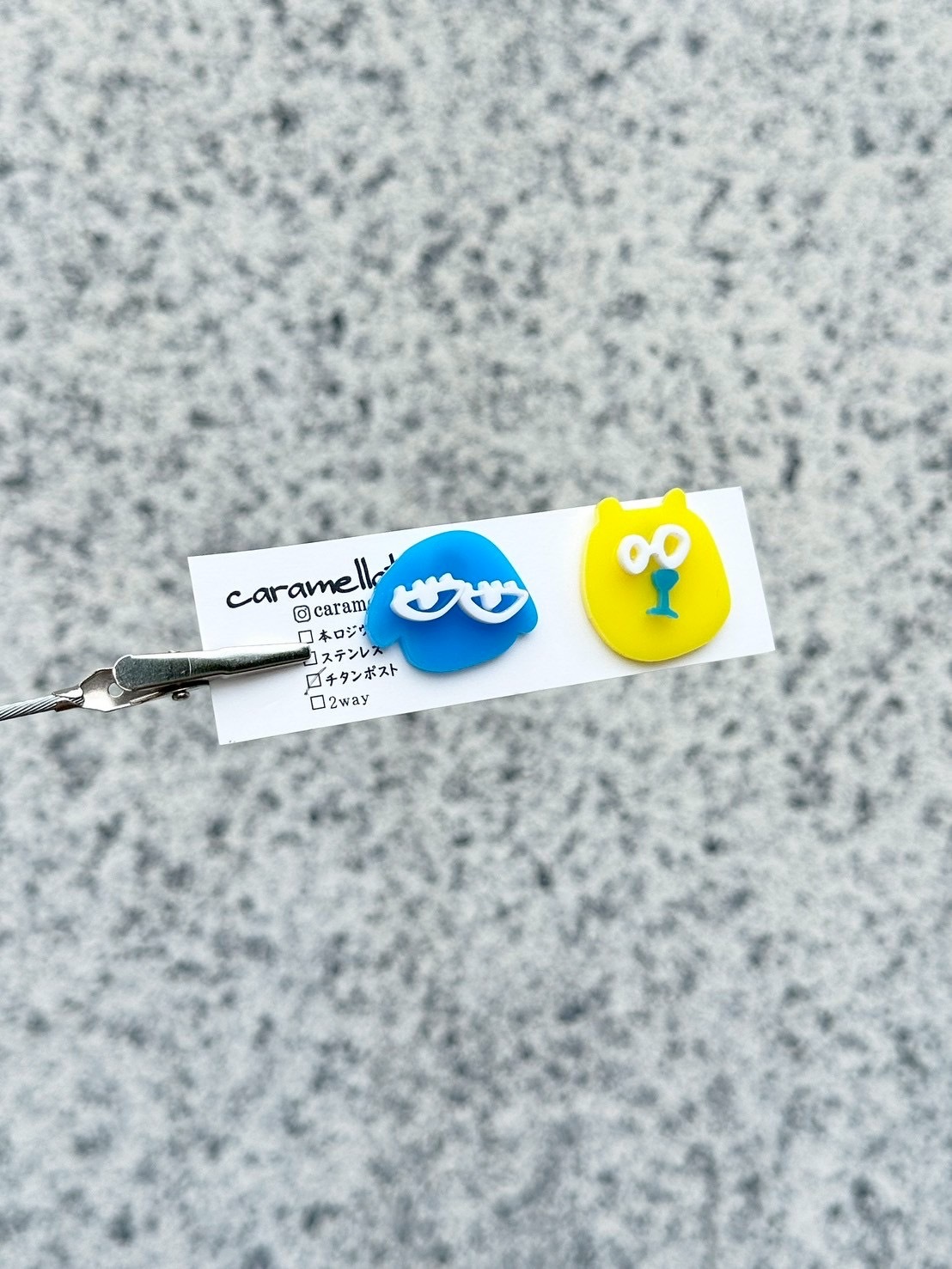 [caramellate] 怪趣表情耳環 | 耳針 | NO.152