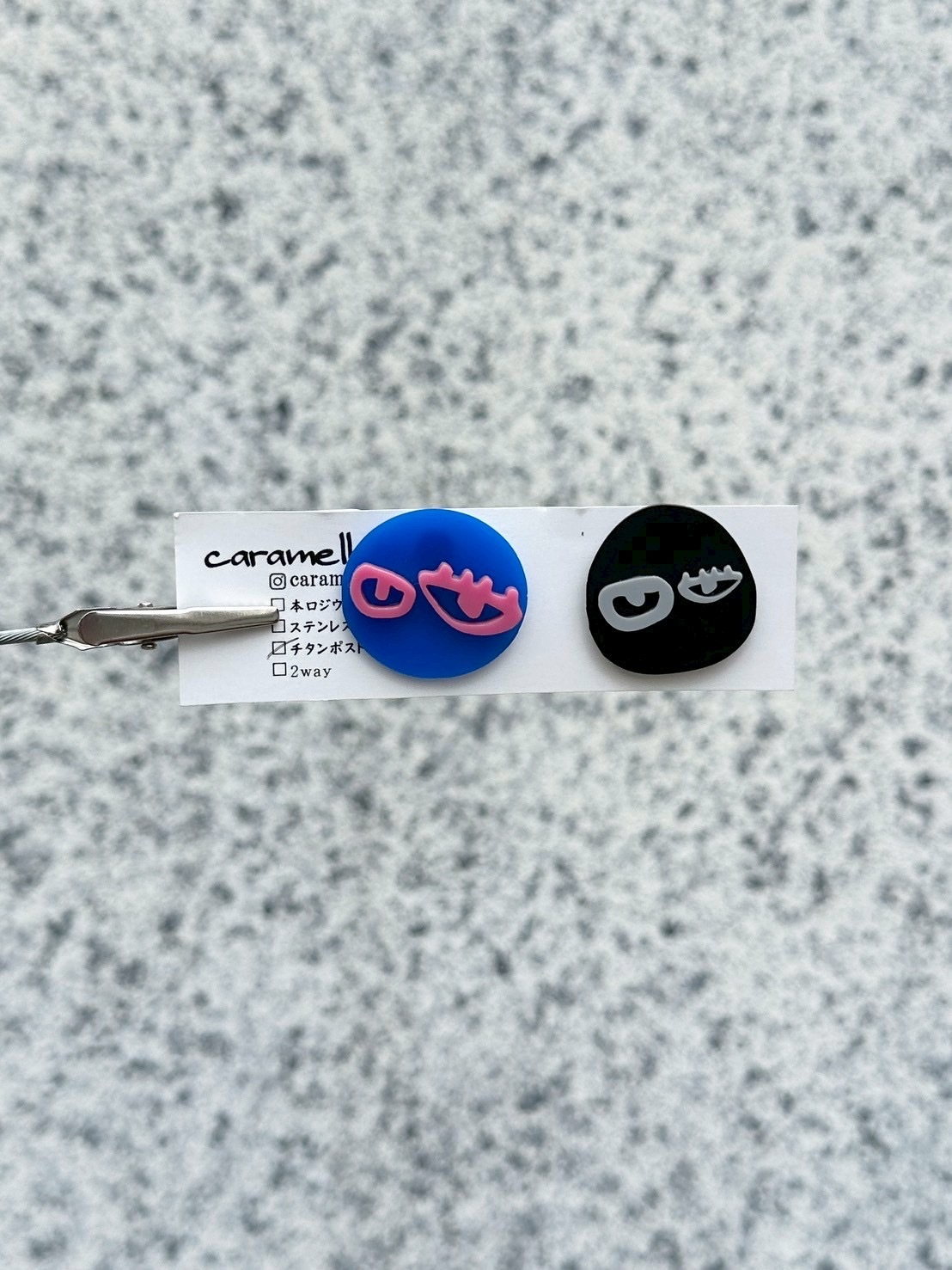 [caramellate] 怪趣表情耳環 | 耳針 | NO.153