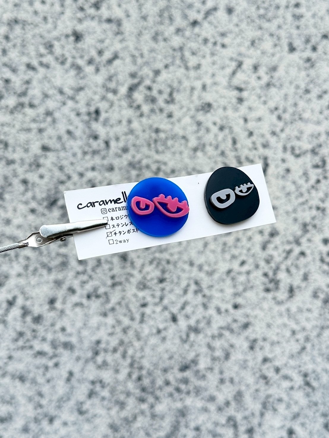 [caramellate] 怪趣表情耳環 | 耳針 | NO.153