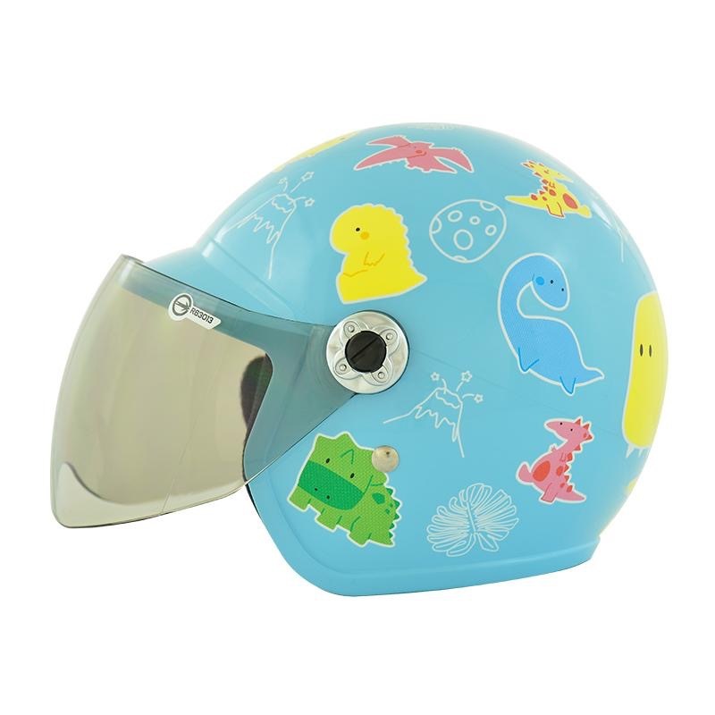 THH FH200Y FH200Y 小恐龍 粉藍 童帽 3/4罩式