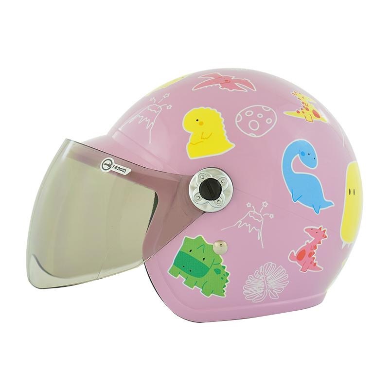 THH FH200Y FH200Y 小恐龍 粉紫 童帽 3/4罩式