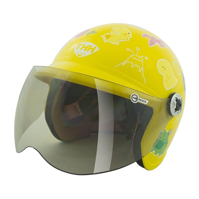 THH FH200Y FH200Y 小恐龍 陽光黃 童帽 3/4罩式