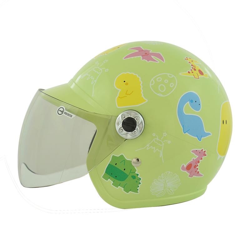 THH FH200Y FH200Y 小恐龍 蘋果綠 童帽 3/4罩式