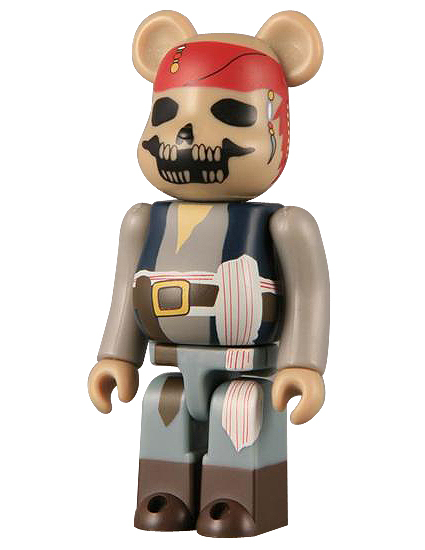 BEARBRICK Pirates of the Caribbean JACK SPARROW 魔盜王 100%