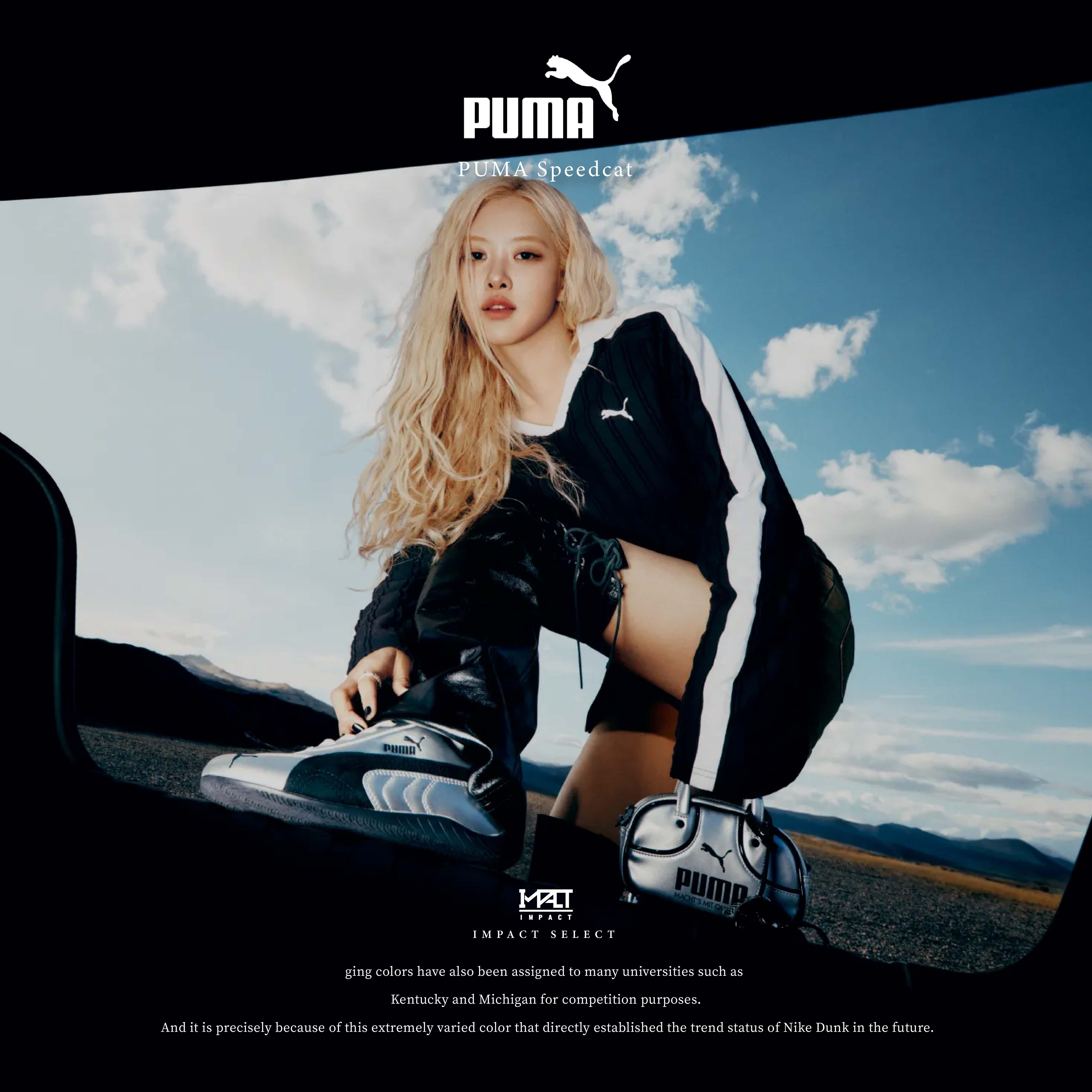 PUMA Speedcat Metallic Rosé 同款 賽車運動鞋 黑銀 男女同款 403689-01