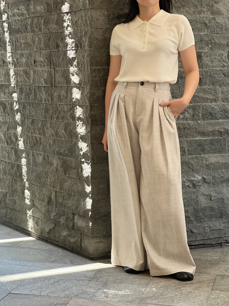 0810顯瘦西裝寬褲