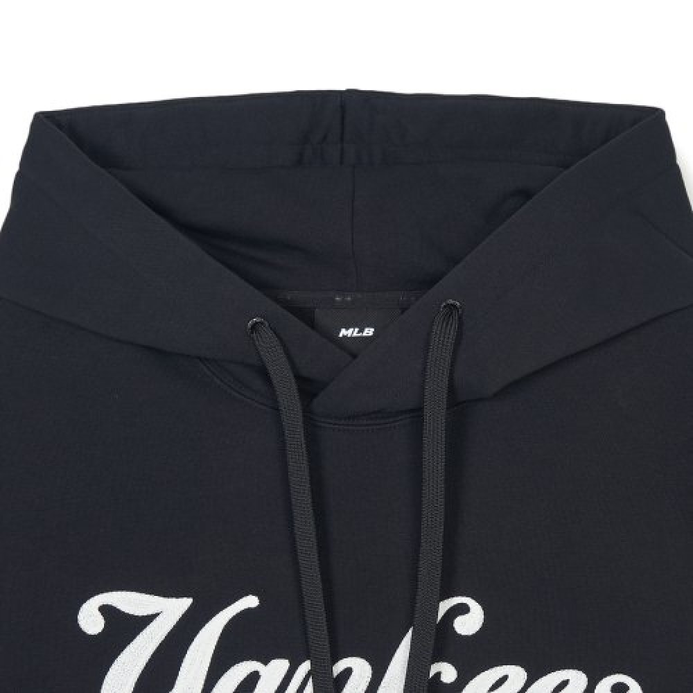 【直播】MLB LL081524 Varsity Chain 刺繡連帽衛衣(黑色)