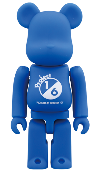 BEARBRICK BLUE RUBBER COATING (Project 1/6 Exclusive) 100%
