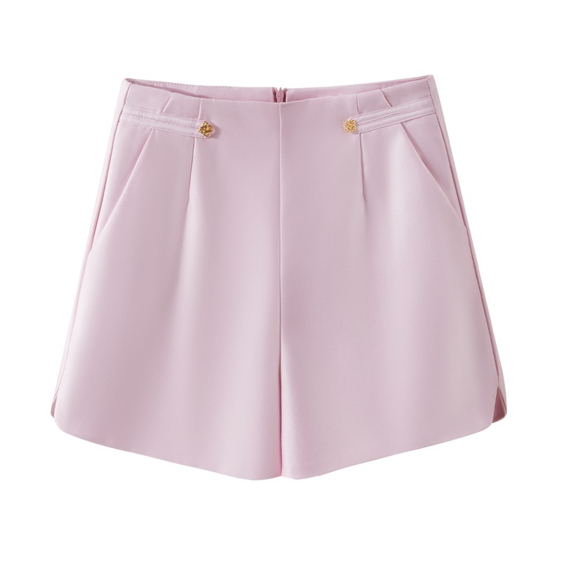 雕花方釦短褲 三色