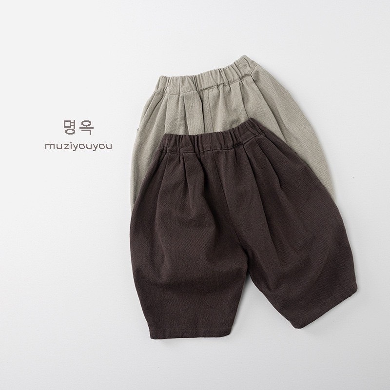 現貨80米色｜兩色薄款休閒寬鬆褲 •.｡ ꔛ  ＊薄款