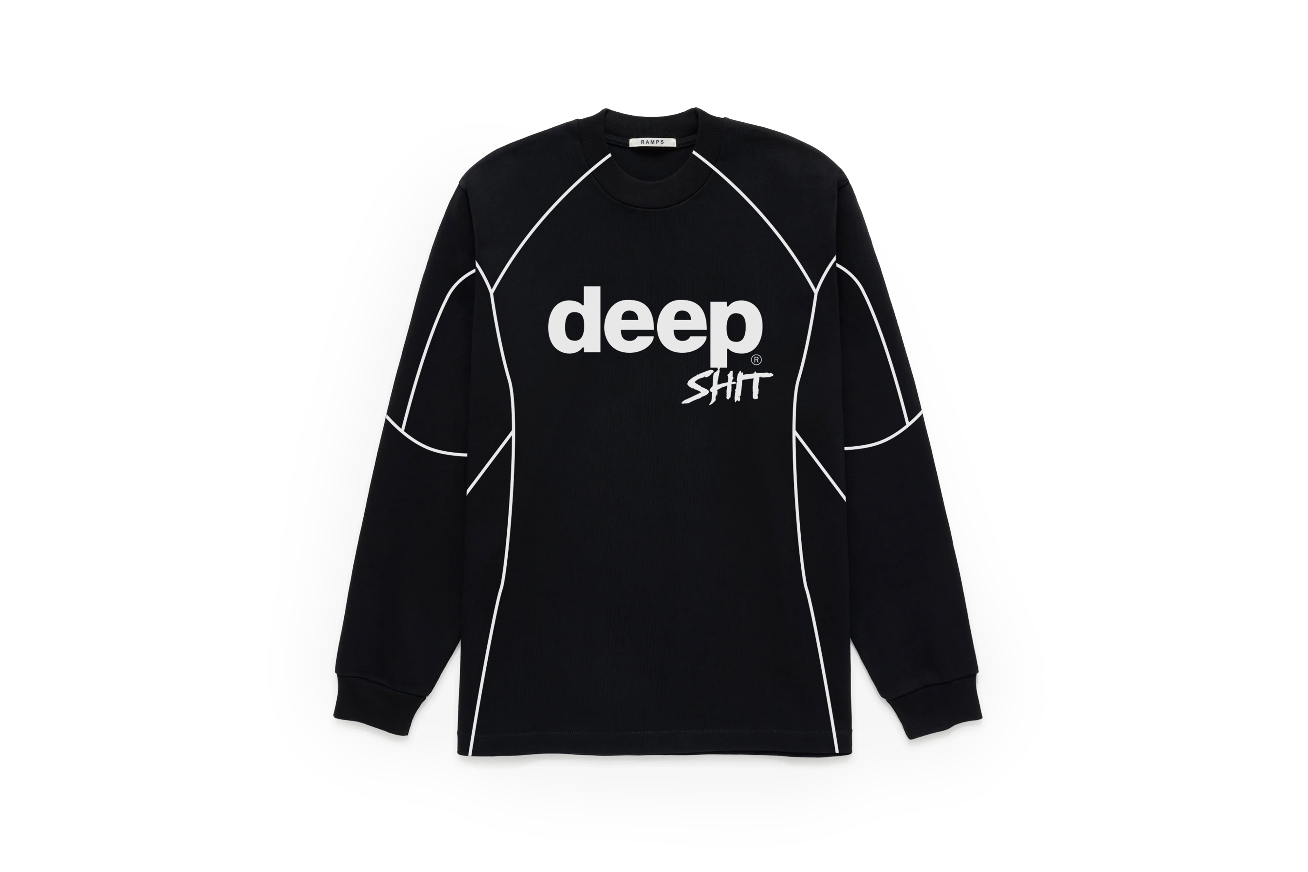 RAMPS "DEEP SH!T LONG SLEEVE T-SHIRT" (BLACK)