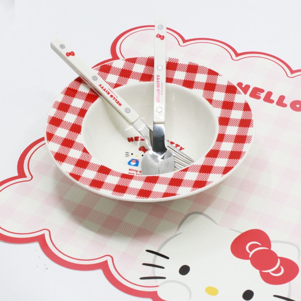 🇰🇷 kitty碗+餐具組合