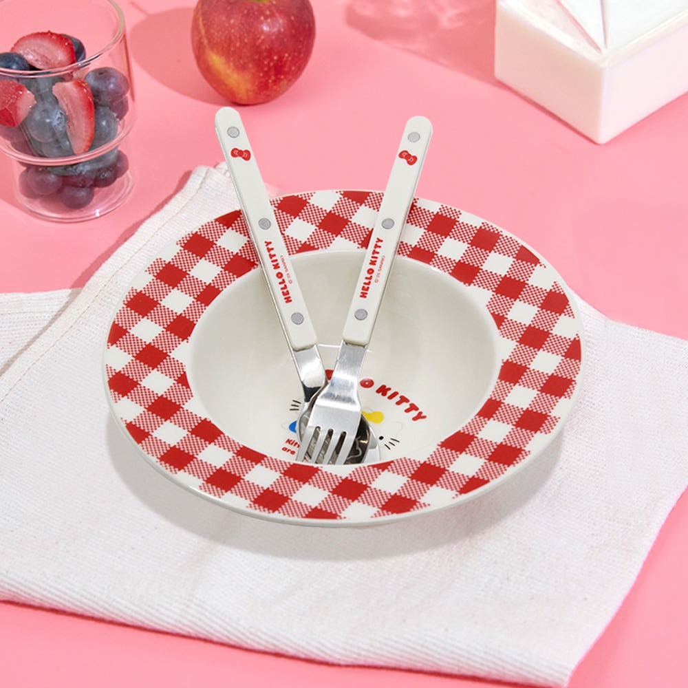 🇰🇷 kitty碗+餐具組合