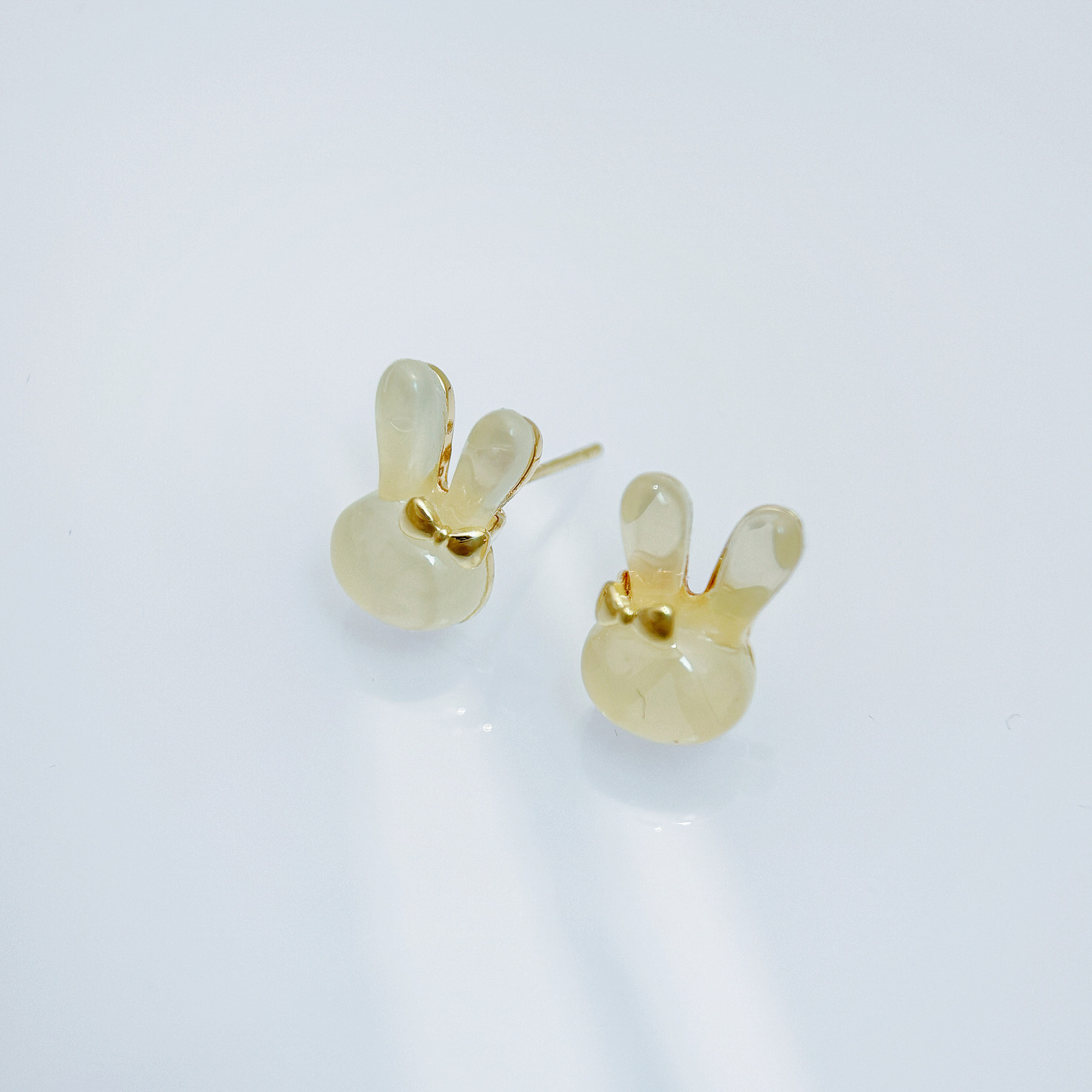 果凍小兔耳環
