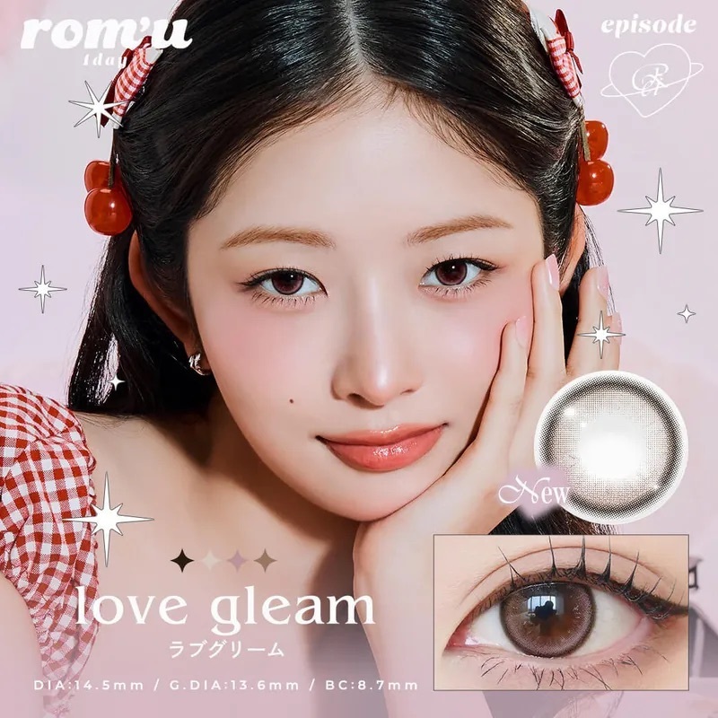 [日拋] rom'u 1 Day Love Gleam｜日拋彩妝隱形眼鏡｜每盒10片