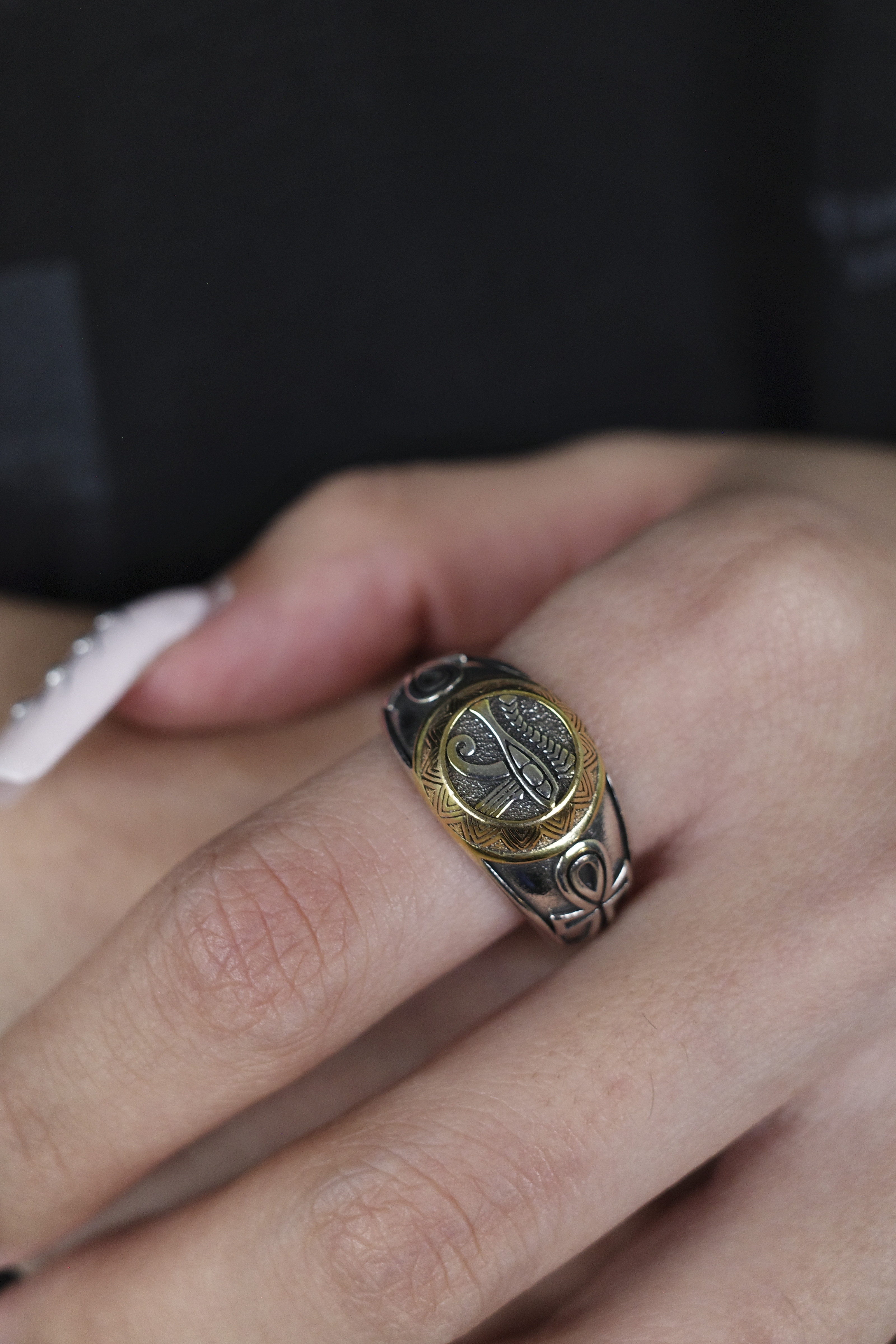 『Always_Good』荷魯斯之眼 圖騰 戒指