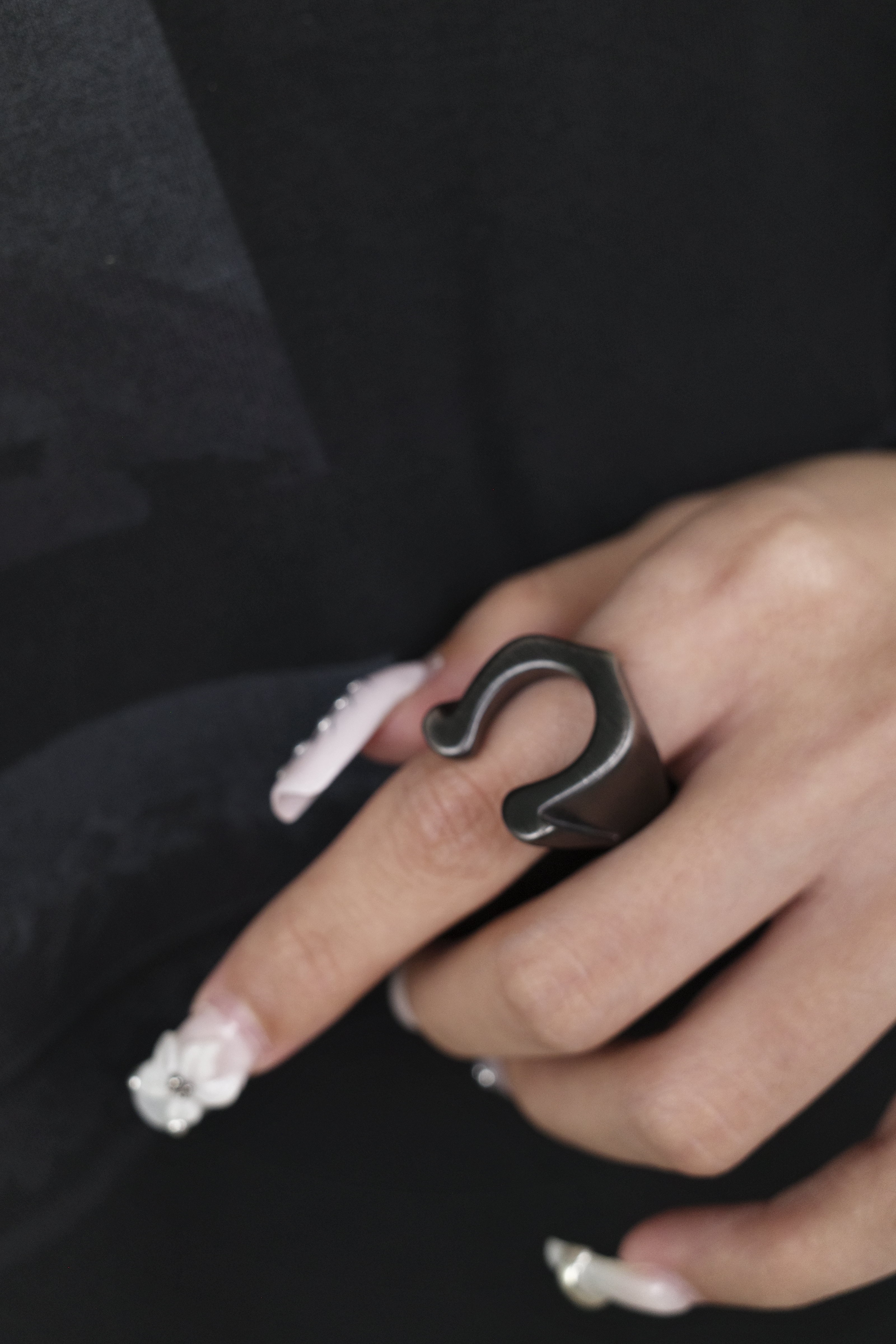 『Always_Good』做舊 拉絲紋理 馬蹄鐵  戒指