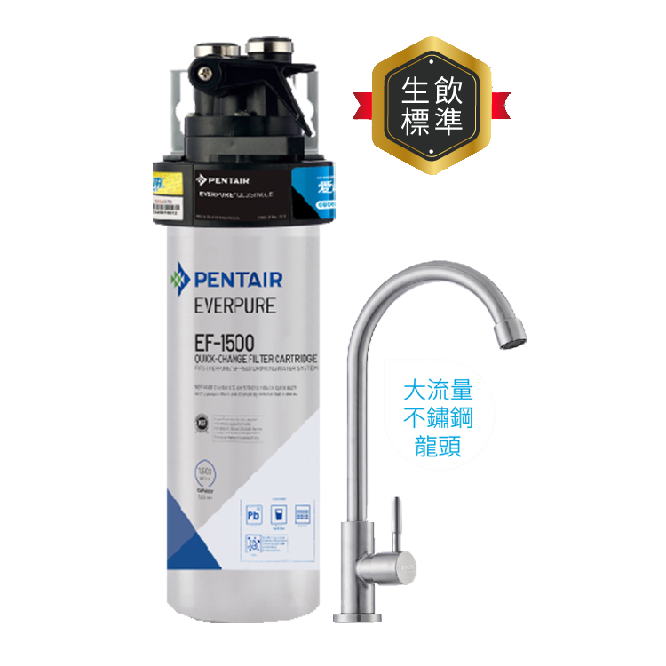 [限時特價] EVERPURE 愛惠浦 全流量碳纖維 EF系列 淨水設備 含安裝 (PurVive-EF1500)