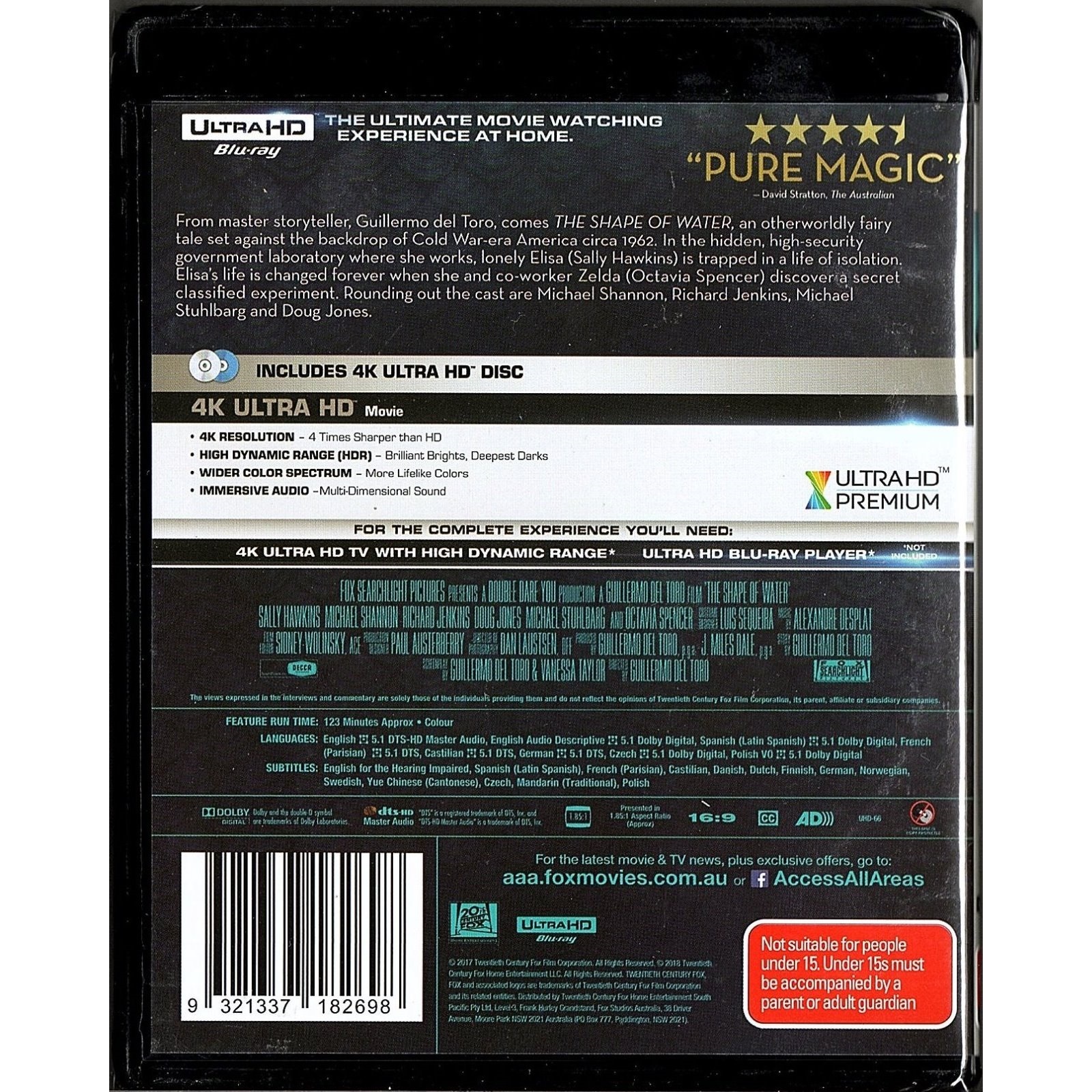 The Shape of Water (2017) (4K Ultra HD) (Australia Version)