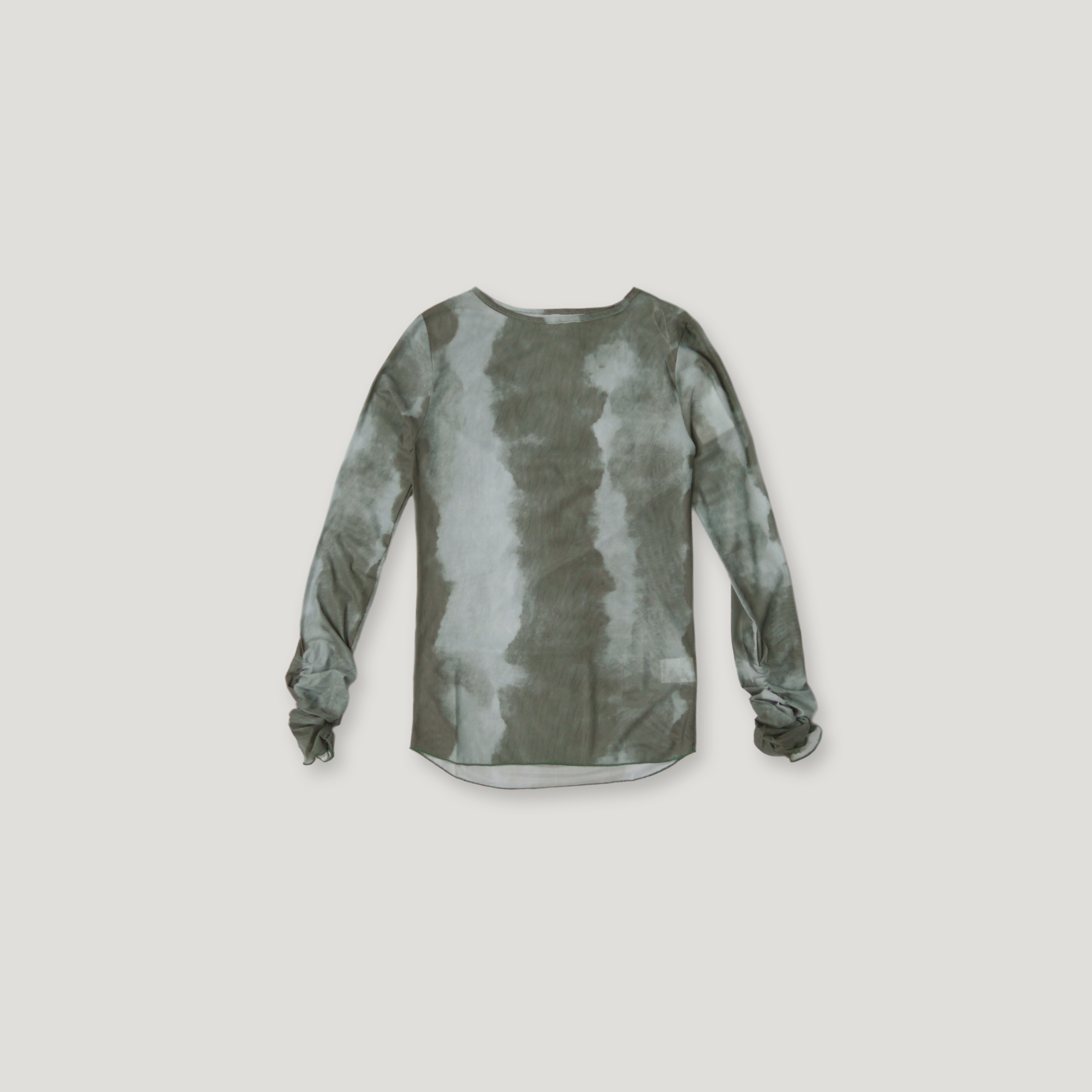 J.P.L. 船領漸層染透紗上衣╭ 2色 ╮