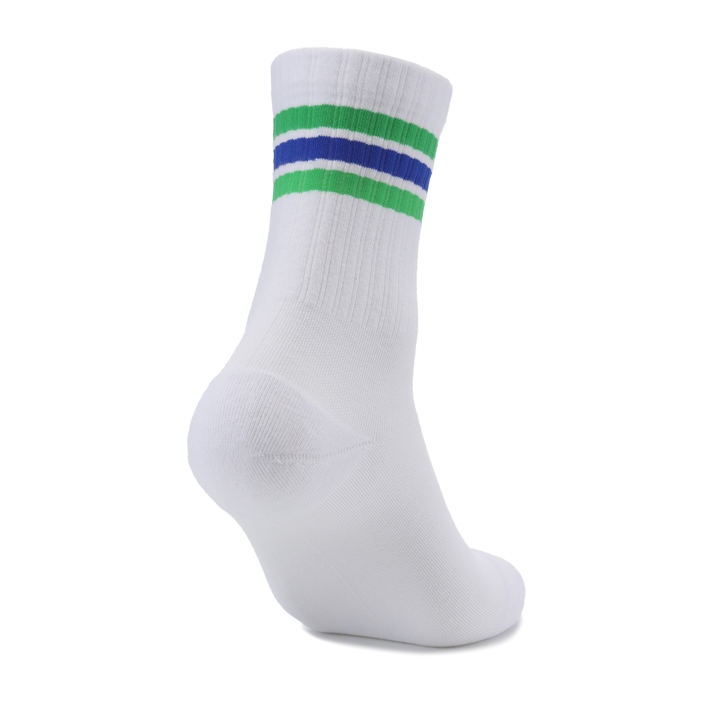 藍綠三線襪｜台北設計師款．壓力3/4襪