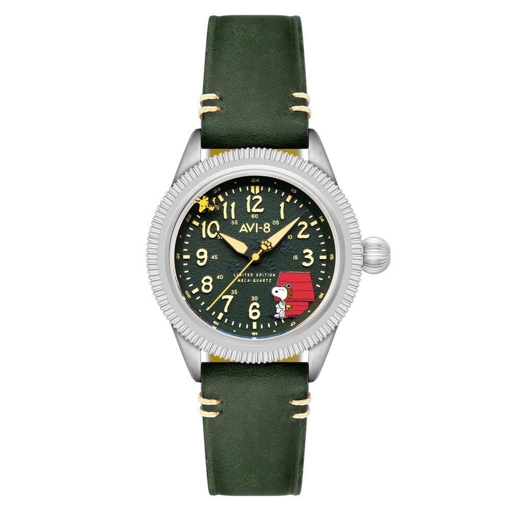 AVI-8 Airmaster 40 Meca-Quartz Peanuts Snoopy Flying Ace Limited Edition AV-4139-01