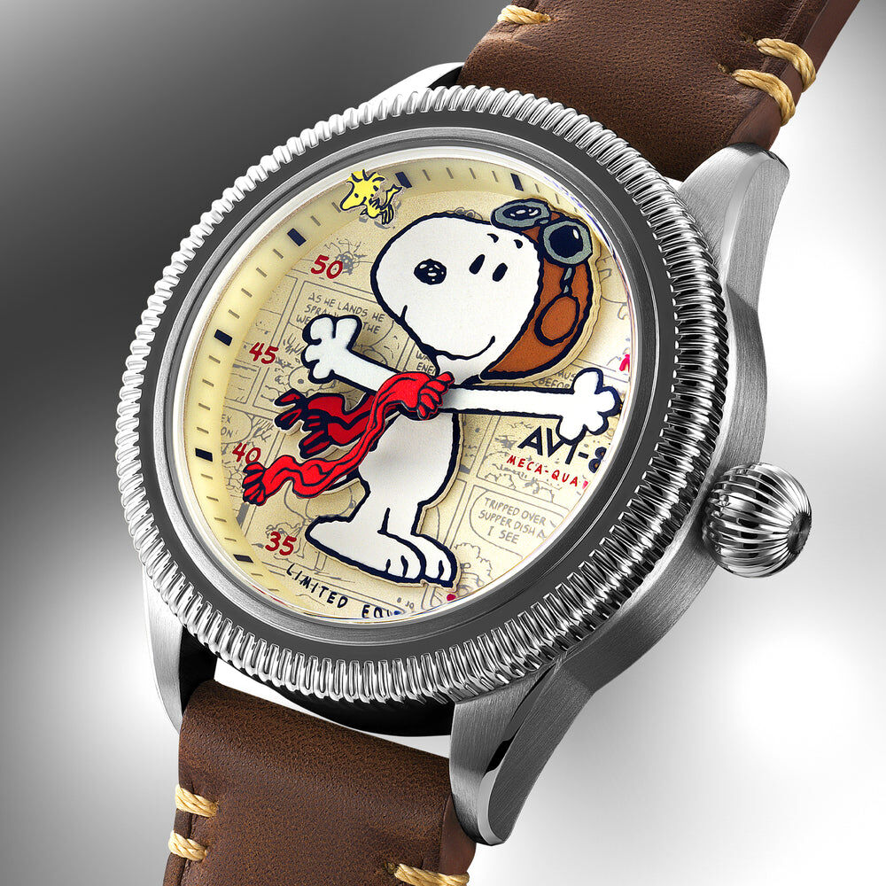 AVI-8 Airmaster 40 Meca-Quartz Peanuts Snoopy Flying Ace Limited Edition AV-4138-01