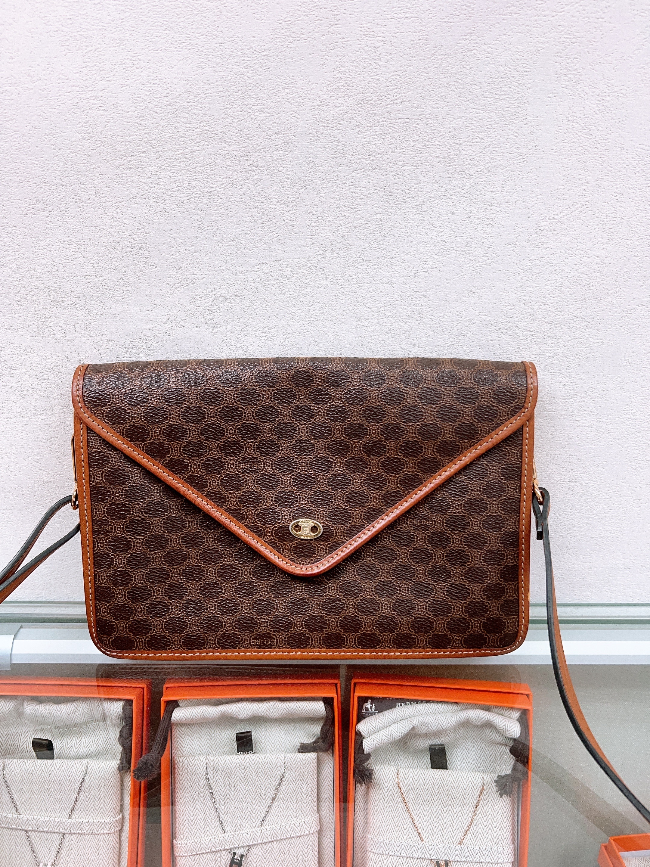 Celine vintage macadam clutch