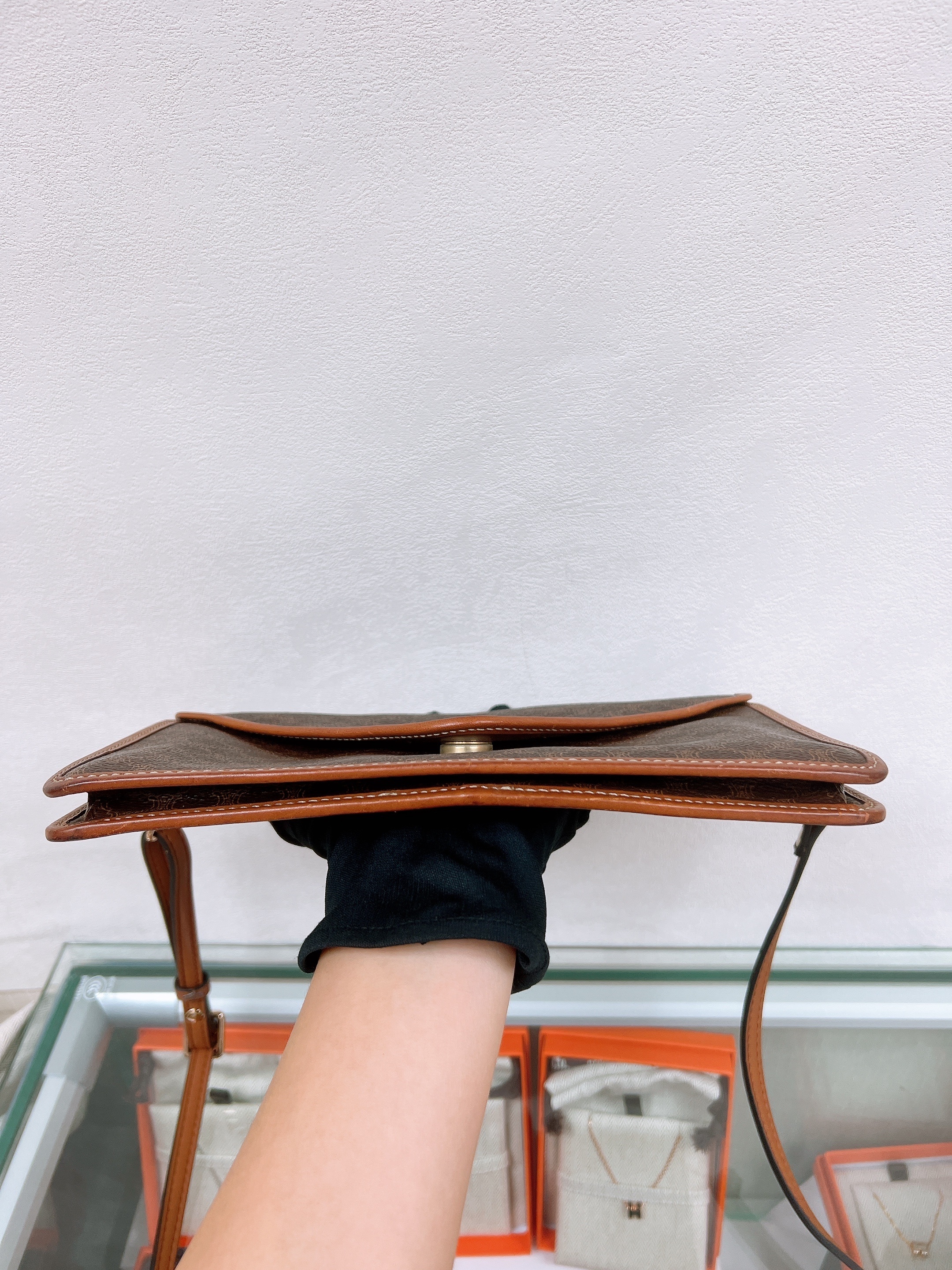 Celine vintage macadam clutch