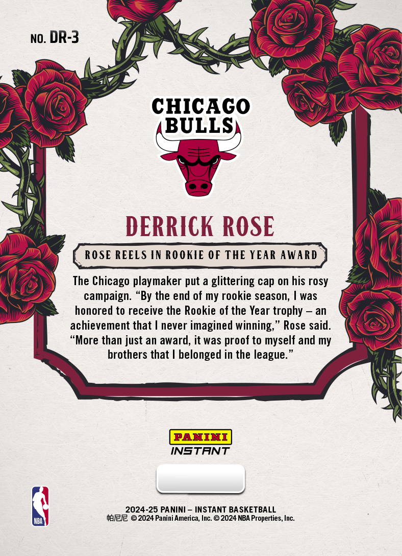 Derrick Rose - Panini Instant NBA 球員卡 #DR3