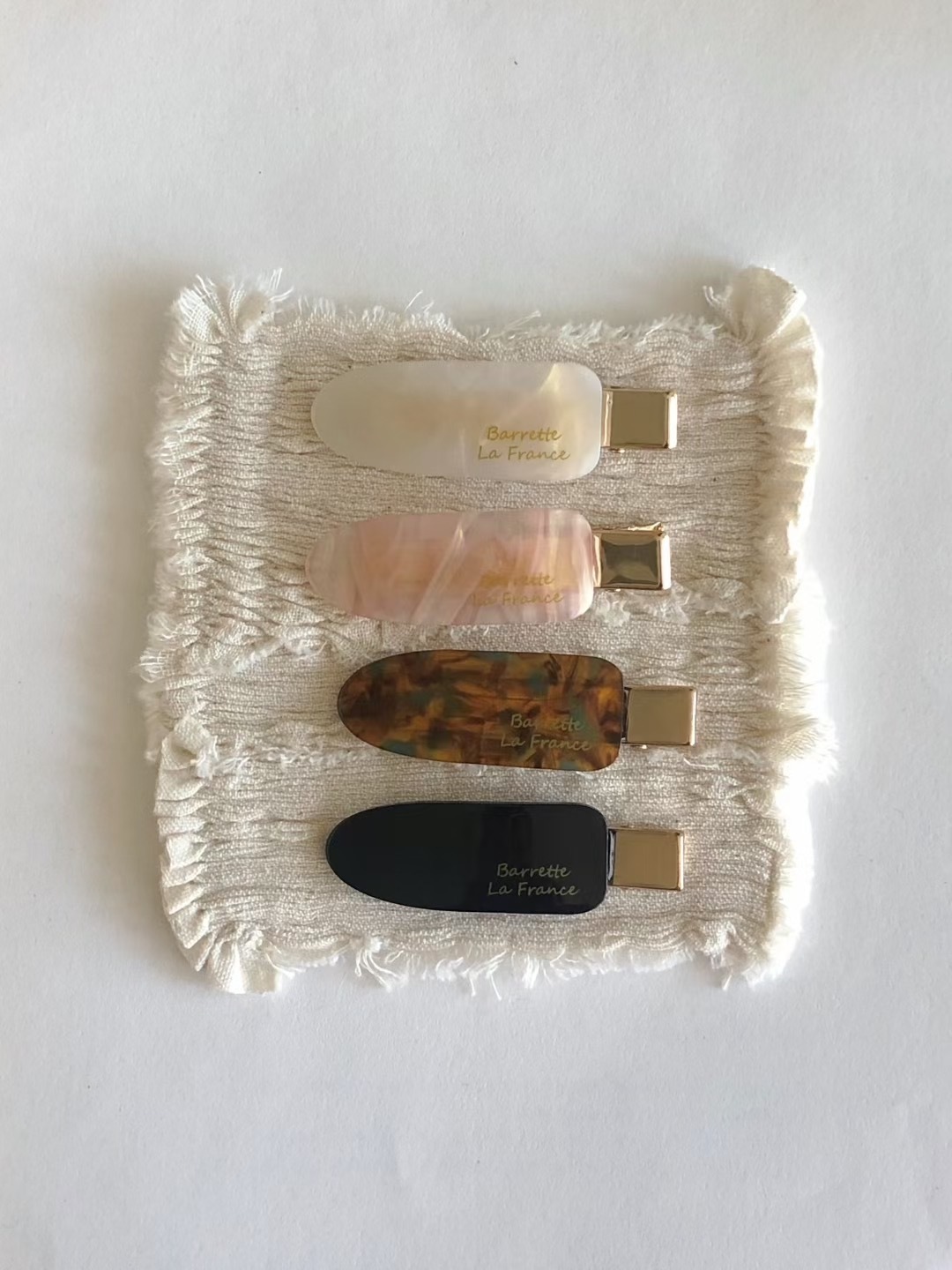 France lettering mini hairpin