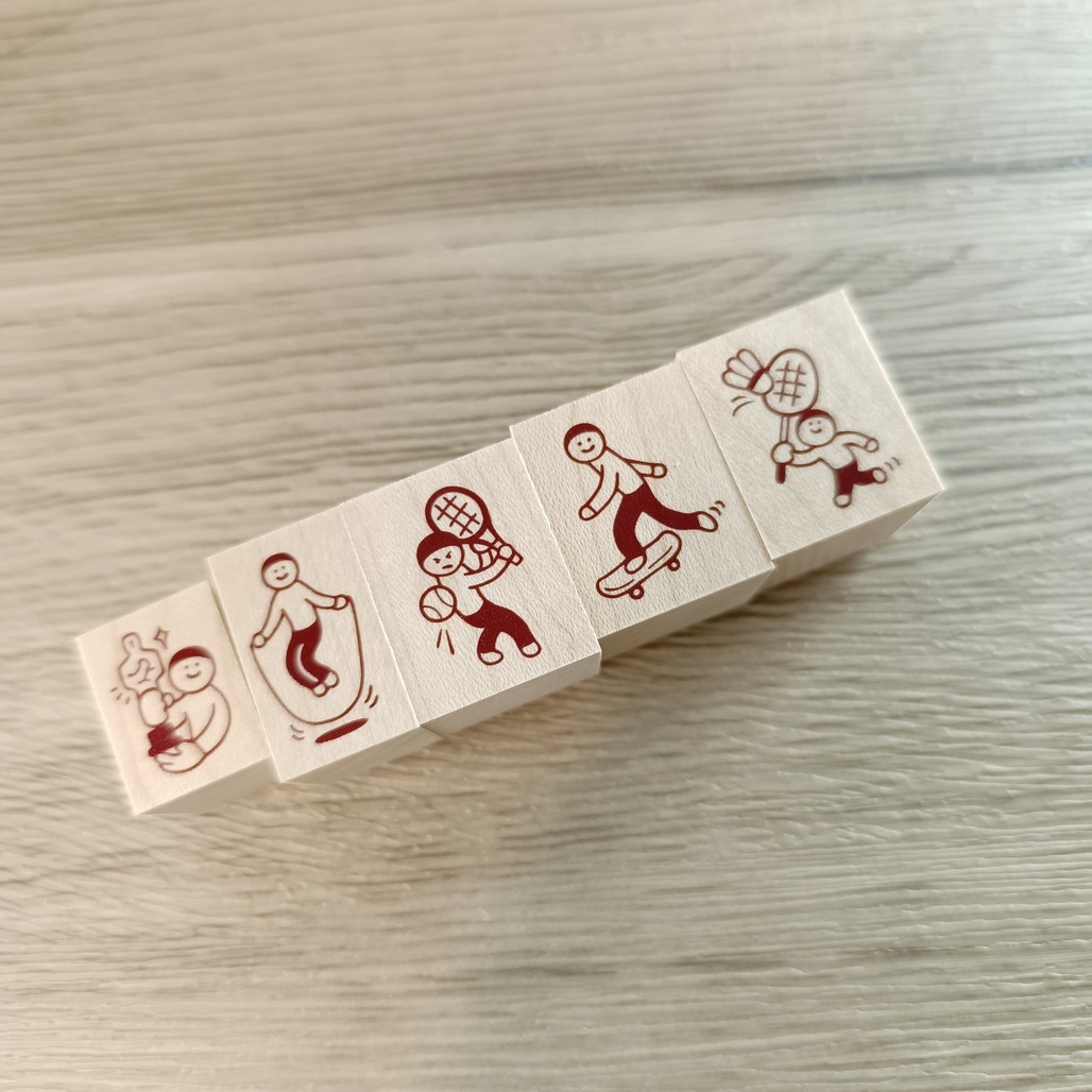 日本little lu．2025夏季原創印章 運動系列 共九款