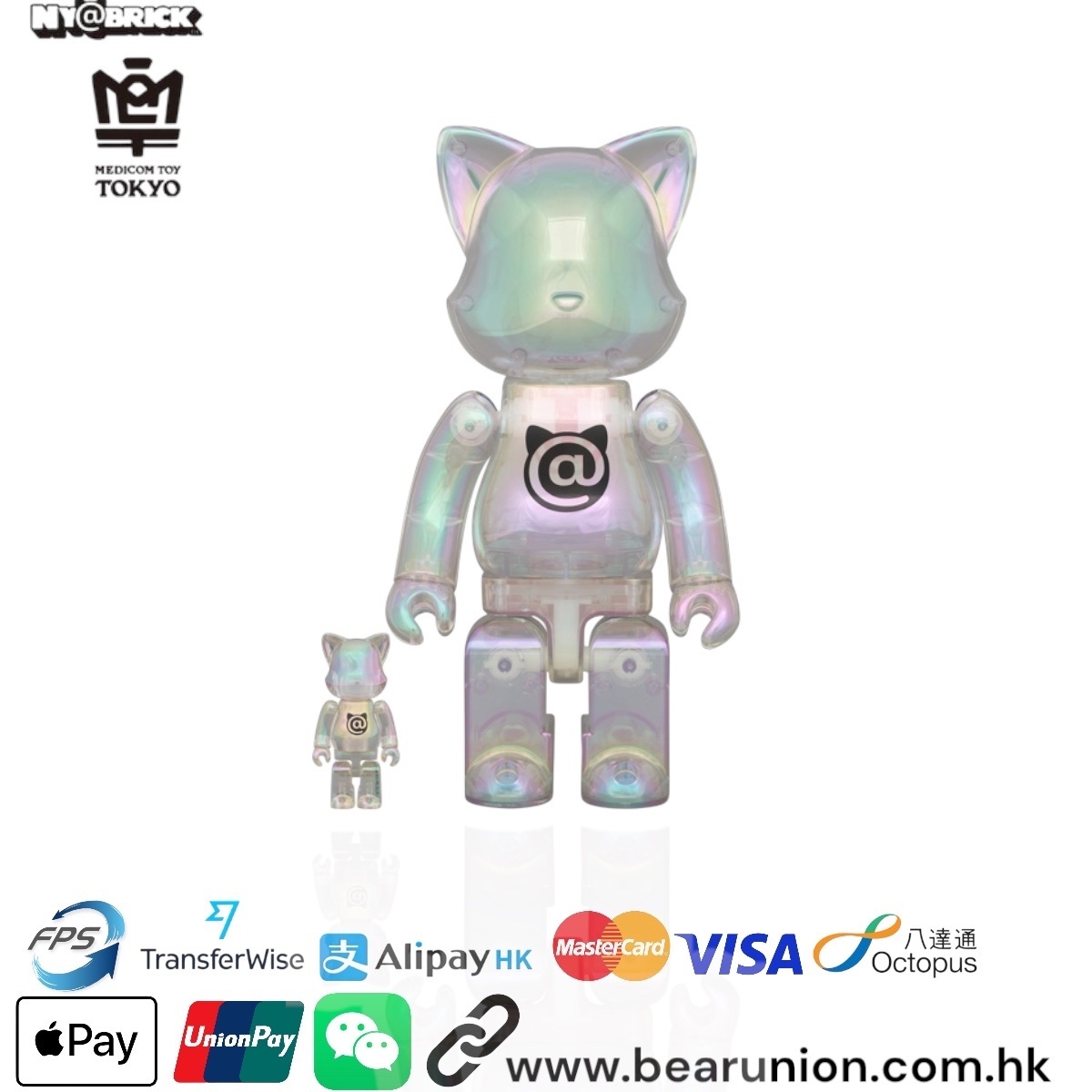 🎏預訂🎏NY@BRICK 400% 100% CLEAR CHROME